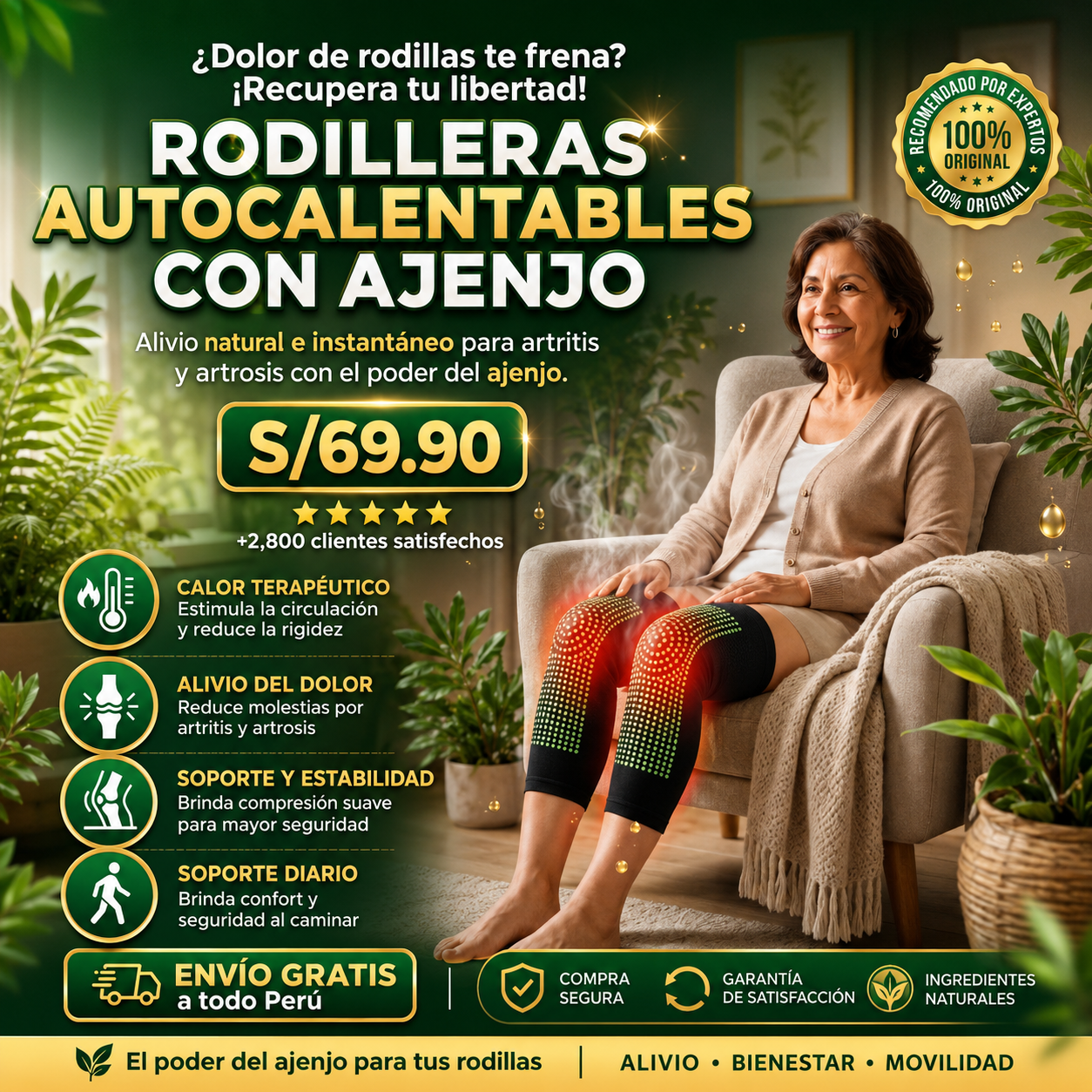 RODILLERAS AUTOCALENTABLES DE AJENJO