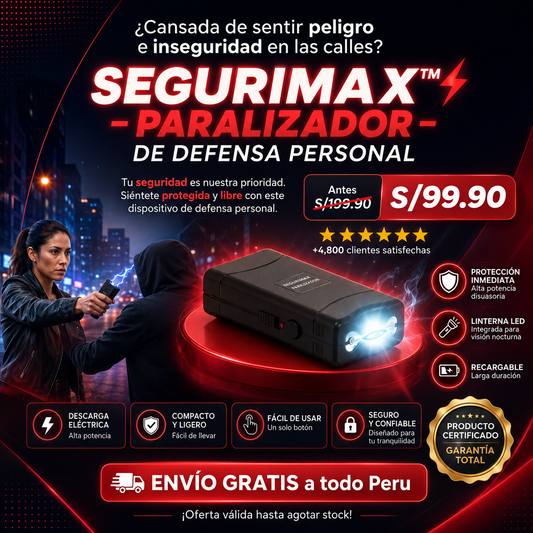 SeguriMax™ - paralizador de defensa personal
