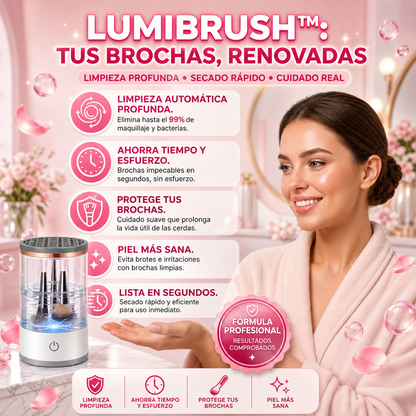 LumiBrush™ - Limpiador Electrico De Brochas Sin Esfuerzo