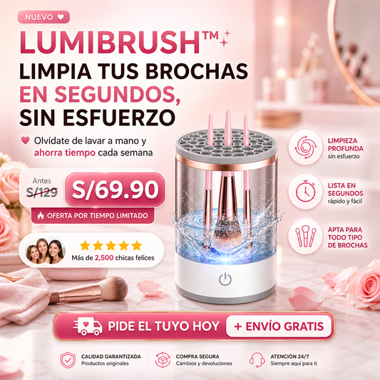 LumiBrush™ - Limpiador Electrico De Brochas Sin Esfuerzo